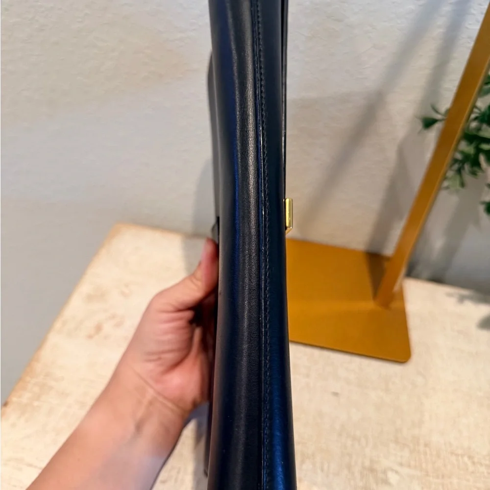 Yves Saint Laurent Black Leather Clutch - Picture 7 of 10